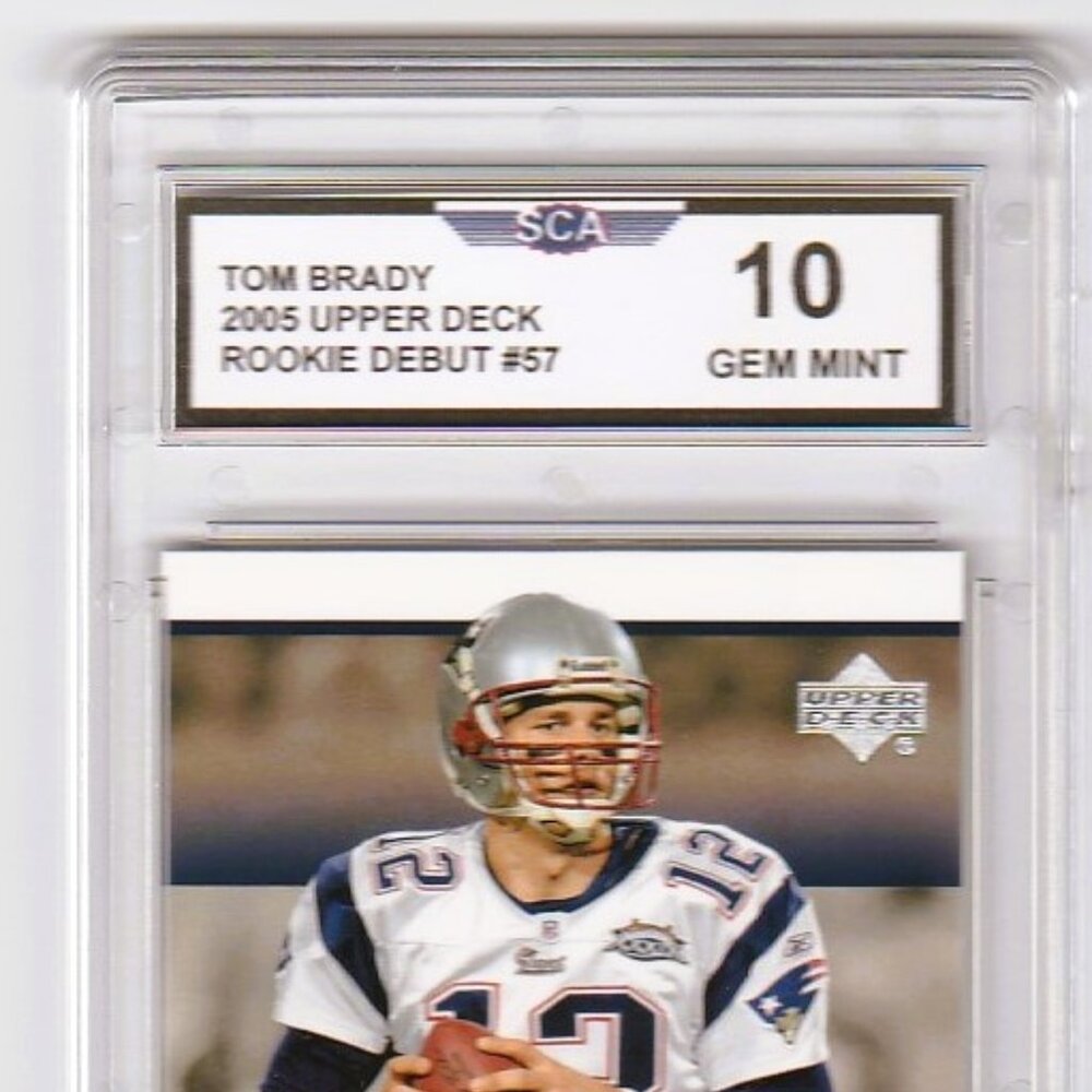 TOM BRADY 2005 UPPER DECK ROOKIE DEBUT CARD NEW ENGLAND PATRIOTS
